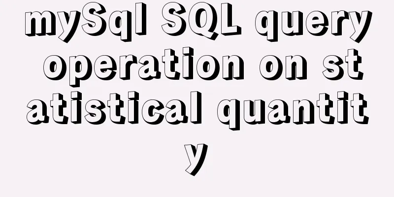 mySql SQL query operation on statistical quantity
