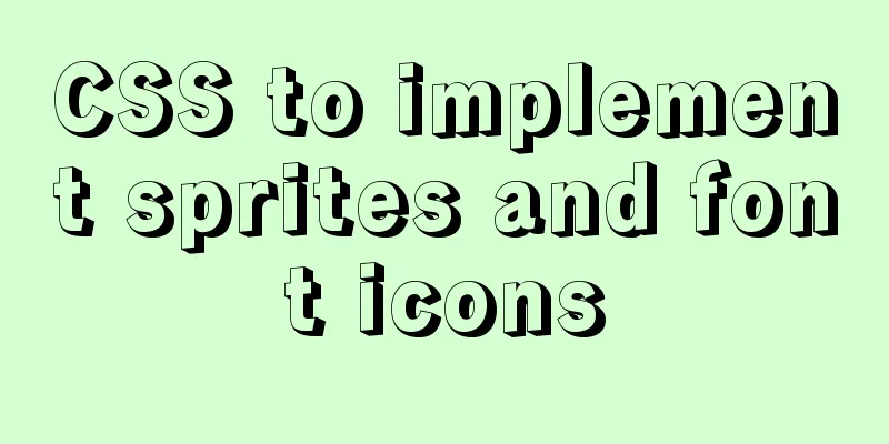CSS to implement sprites and font icons