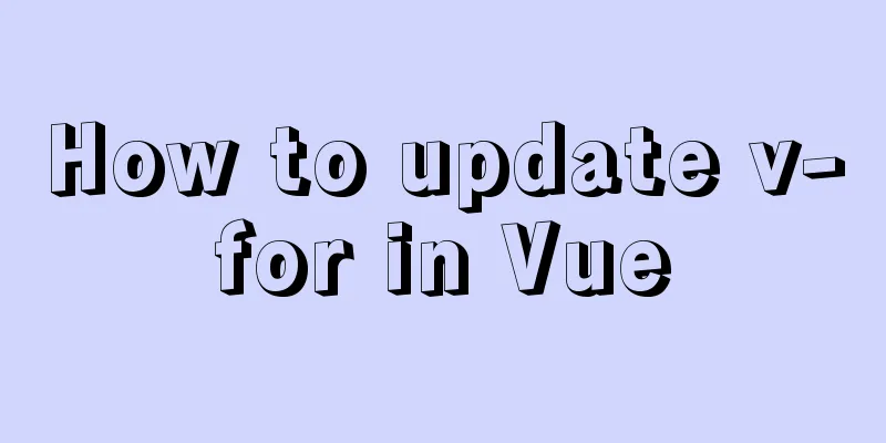 How to update v-for in Vue