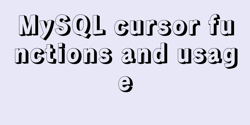 MySQL cursor functions and usage