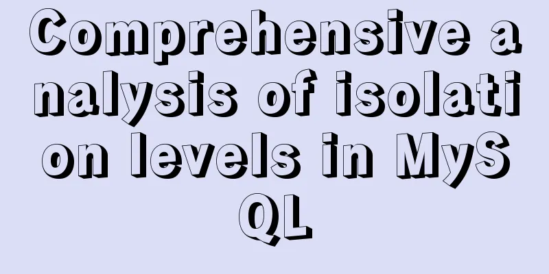 Comprehensive analysis of isolation levels in MySQL