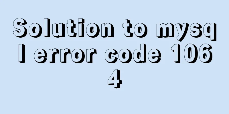 Solution to mysql error code 1064
