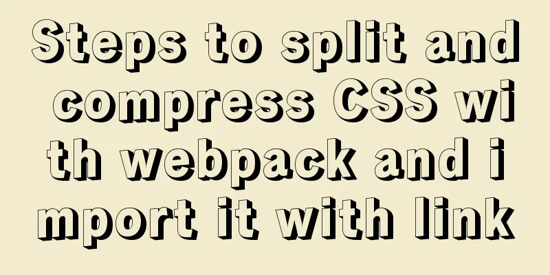 Steps to split and compress CSS with webpack and import it with link