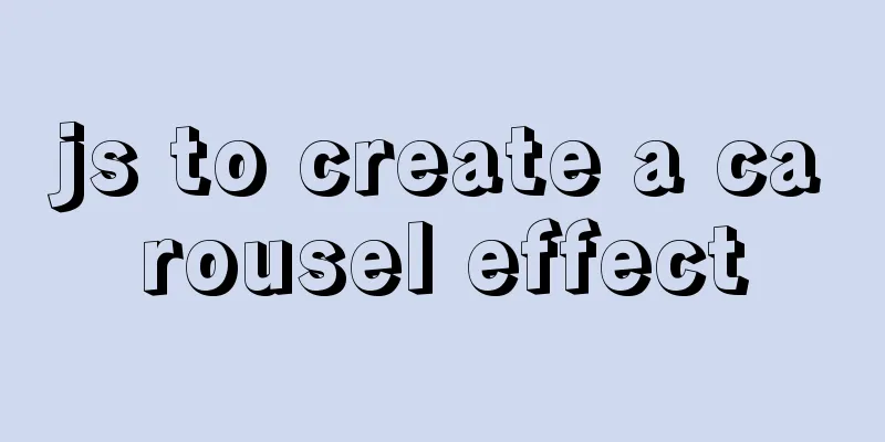 js to create a carousel effect