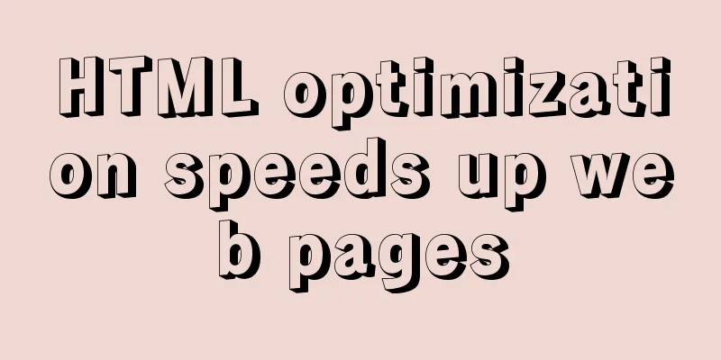HTML optimization speeds up web pages