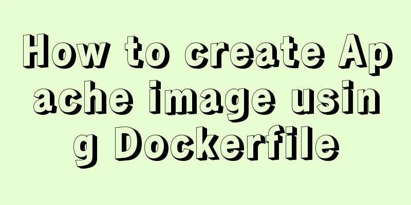 How to create Apache image using Dockerfile