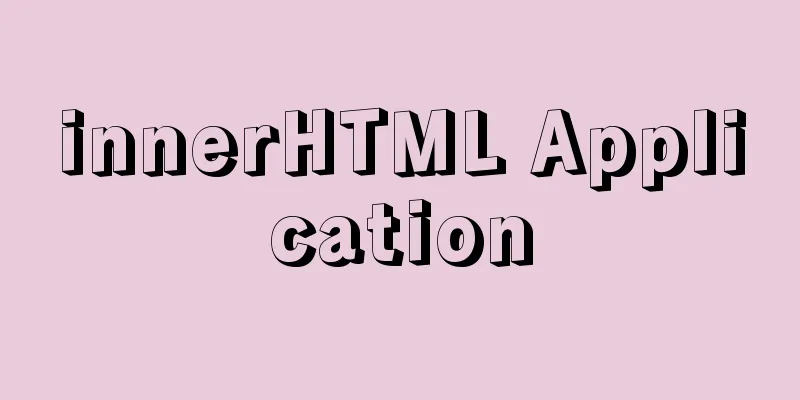 innerHTML Application