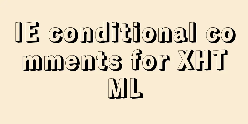 IE conditional comments for XHTML