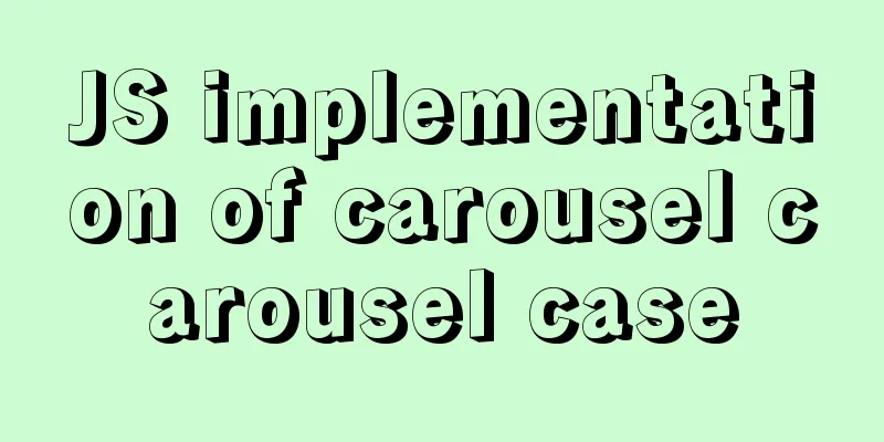 JS implementation of carousel carousel case
