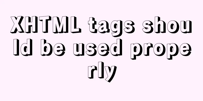 XHTML tags should be used properly