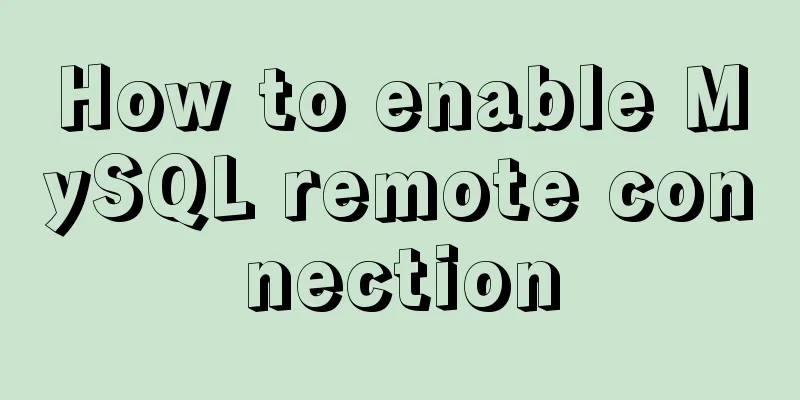 How to enable MySQL remote connection