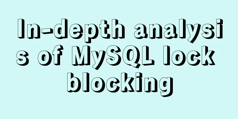 In-depth analysis of MySQL lock blocking