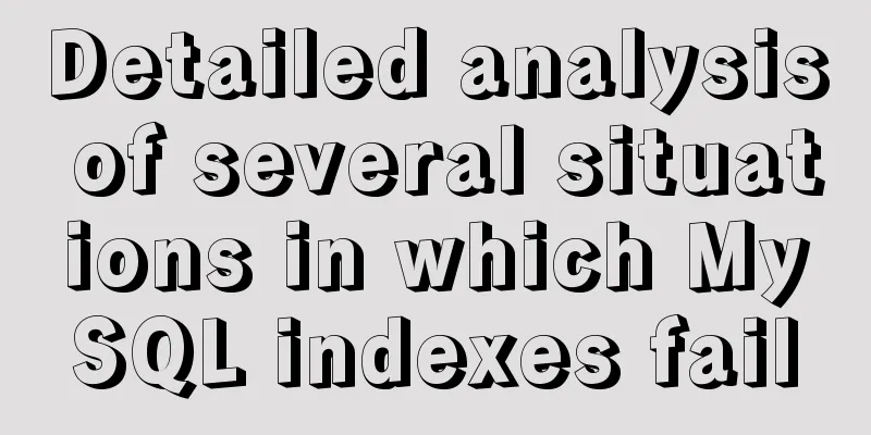Detailed analysis of several situations in which MySQL indexes fail