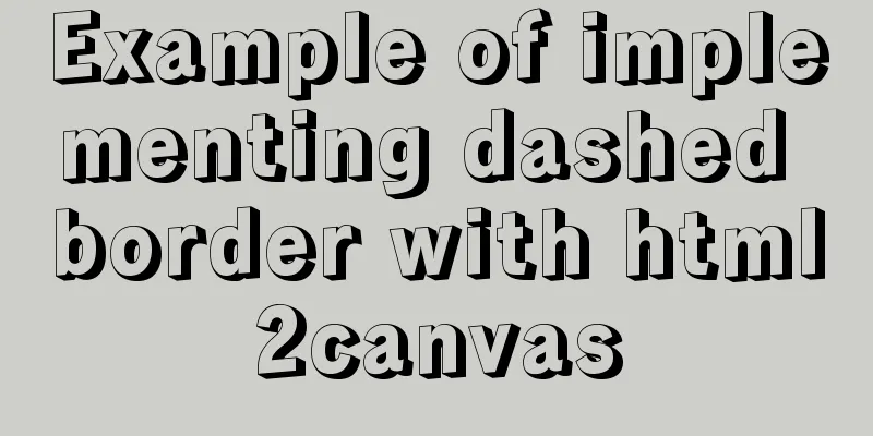 Example of implementing dashed border with html2canvas