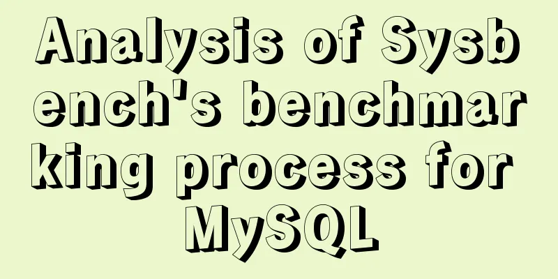 Analysis of Sysbench's benchmarking process for MySQL