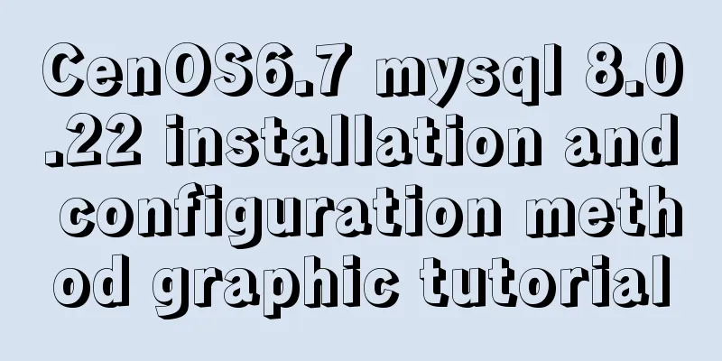 CenOS6.7 mysql 8.0.22 installation and configuration method graphic tutorial