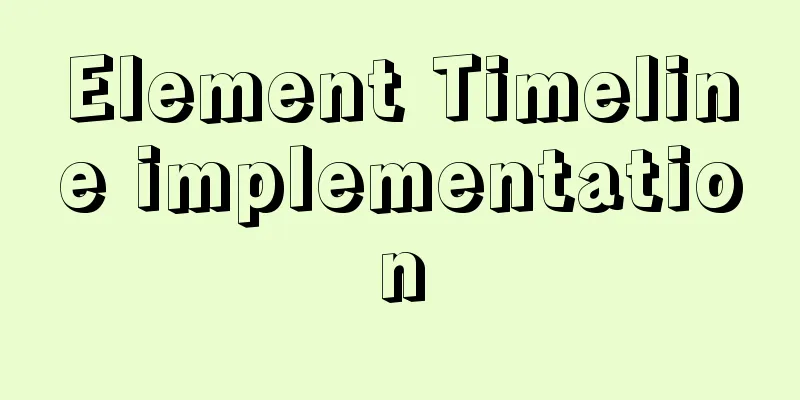 Element Timeline implementation