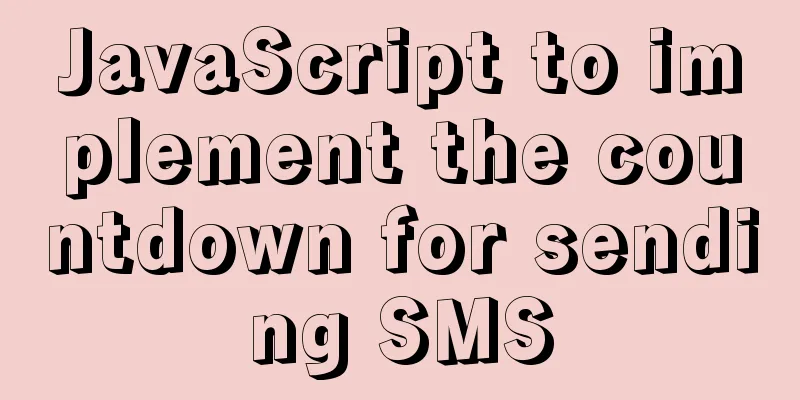 JavaScript to implement the countdown for sending SMS
