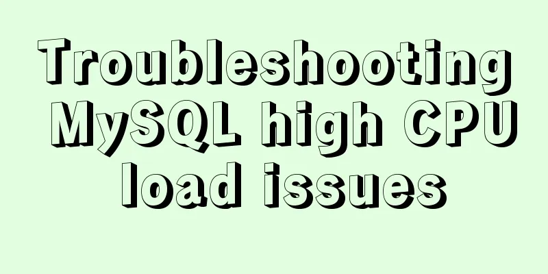 Troubleshooting MySQL high CPU load issues