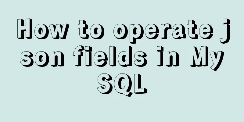 How to operate json fields in MySQL