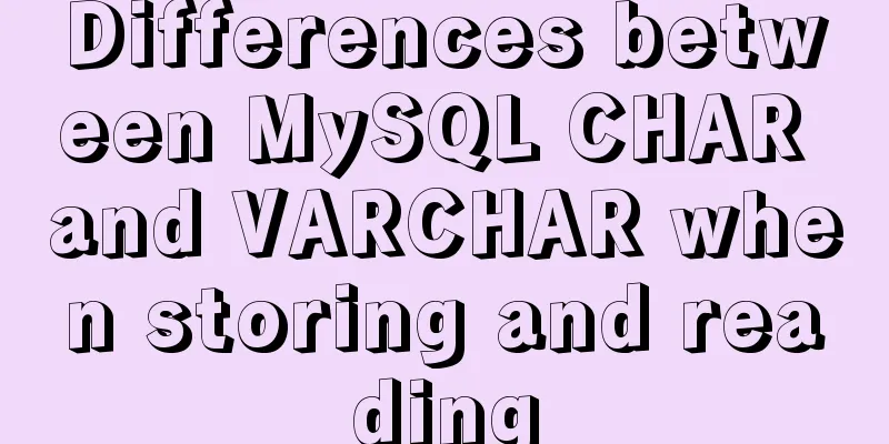 Differences between MySQL CHAR and VARCHAR when storing and reading