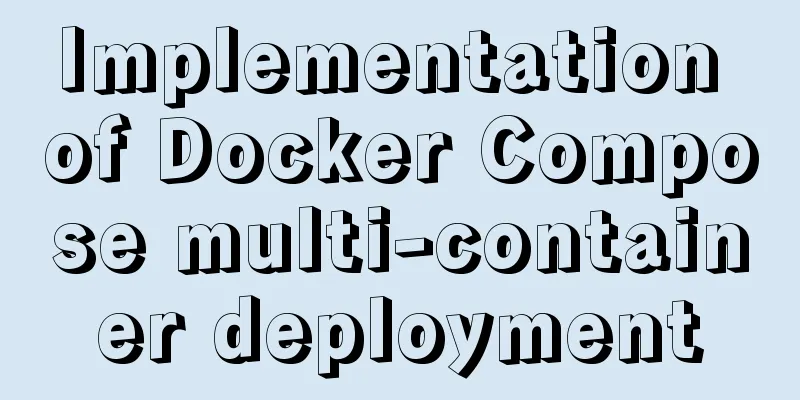 Implementation of Docker Compose multi-container deployment