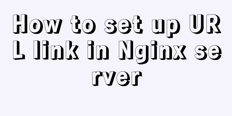 How to set up URL link in Nginx server