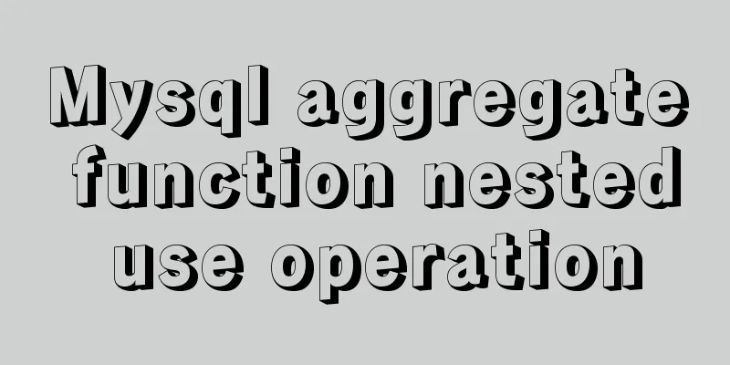 Mysql aggregate function nested use operation