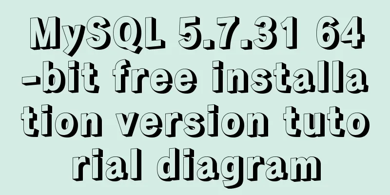 MySQL 5.7.31 64-bit free installation version tutorial diagram