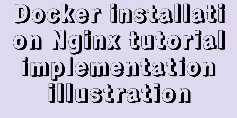 Docker installation Nginx tutorial implementation illustration