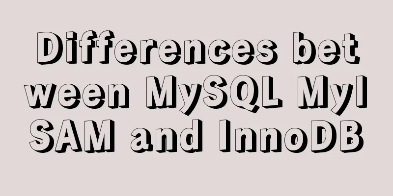 Differences between MySQL MyISAM and InnoDB