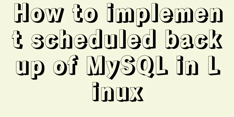 How to implement scheduled backup of MySQL in Linux
