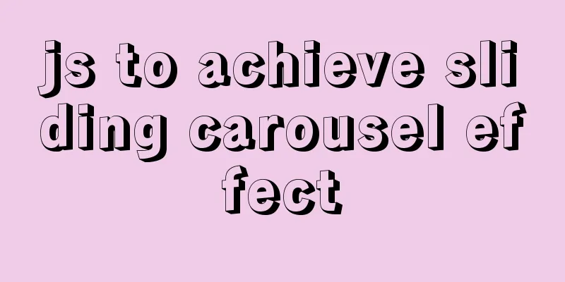 js to achieve sliding carousel effect