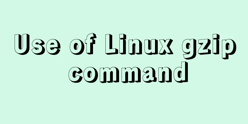Use of Linux gzip command