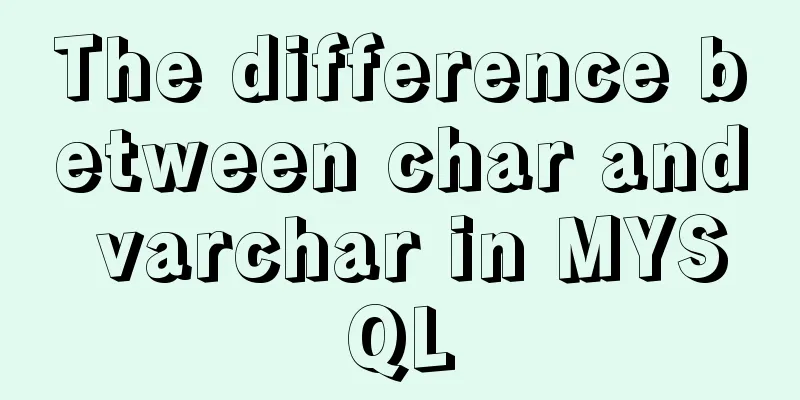 The difference between char and varchar in MYSQL
