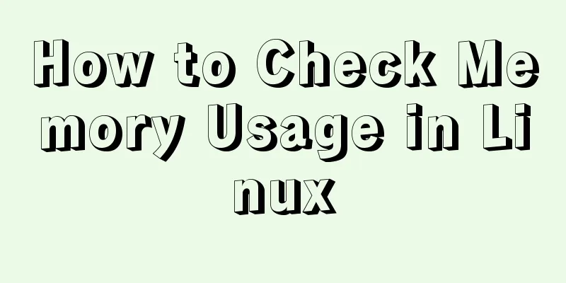 How to Check Memory Usage in Linux