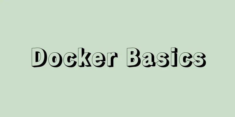 Docker Basics