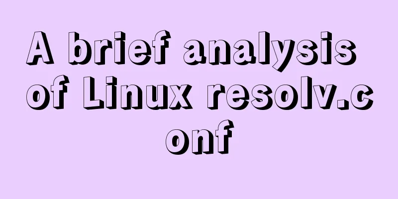 A brief analysis of Linux resolv.conf
