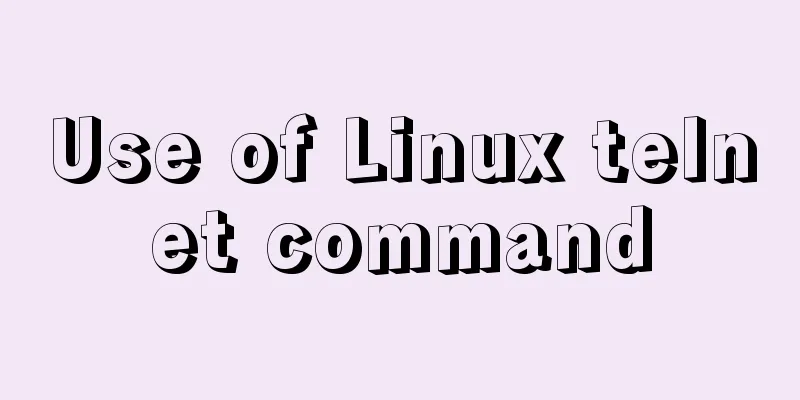 Use of Linux telnet command