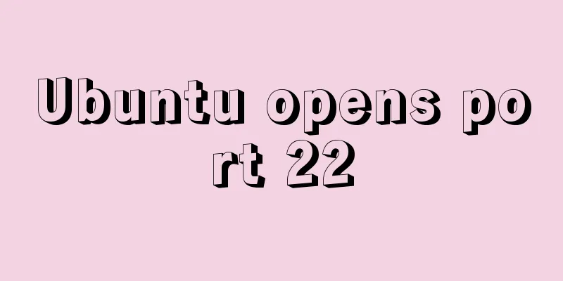 Ubuntu opens port 22