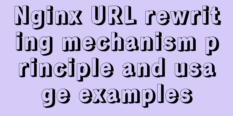 Nginx URL rewriting mechanism principle and usage examples