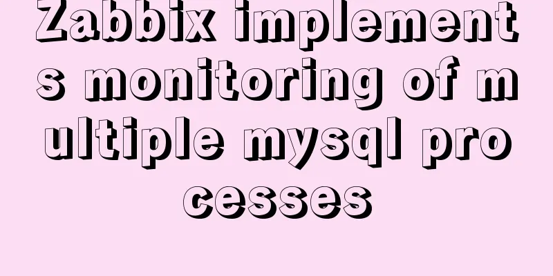 Zabbix implements monitoring of multiple mysql processes