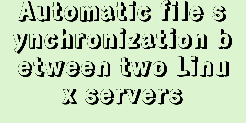 Automatic file synchronization between two Linux servers
