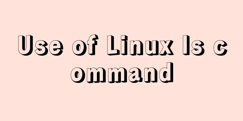Use of Linux ls command