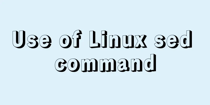 Use of Linux sed command