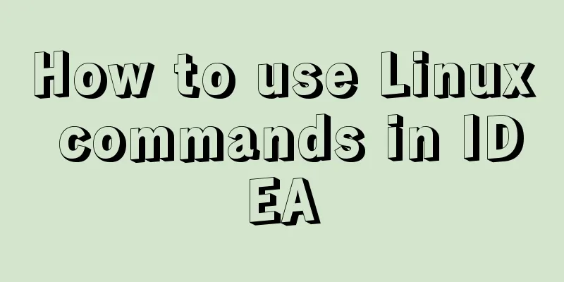 How to use Linux commands in IDEA