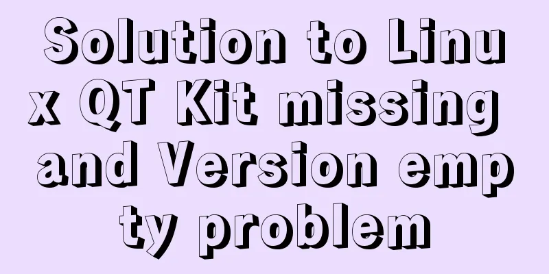 Solution to Linux QT Kit missing and Version empty problem