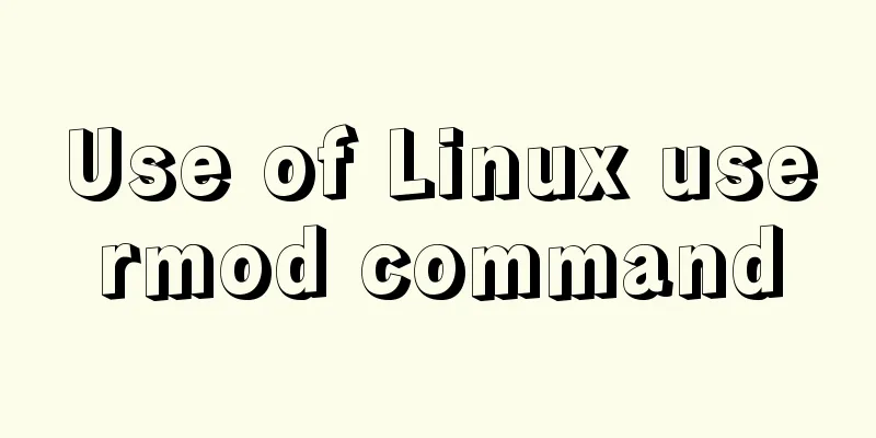 Use of Linux usermod command