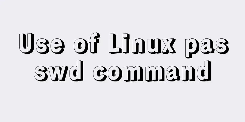 Use of Linux passwd command