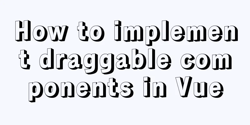 How to implement draggable components in Vue